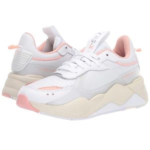 NEW PUMA RS-X Tech White/Peach Sneakers 9.5 women